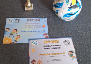 Dyplomy, puchar i nagroda- piłka