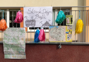 Rozwieszona dekoracja o Dniu Śląskim